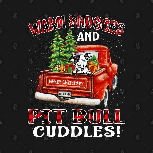 Warm Snuggles And Pit Bull Cuddles Truck Tree Christmas Gift by intelus