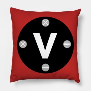 Letter V Pillow