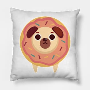 Pug Dog Donut Pillow