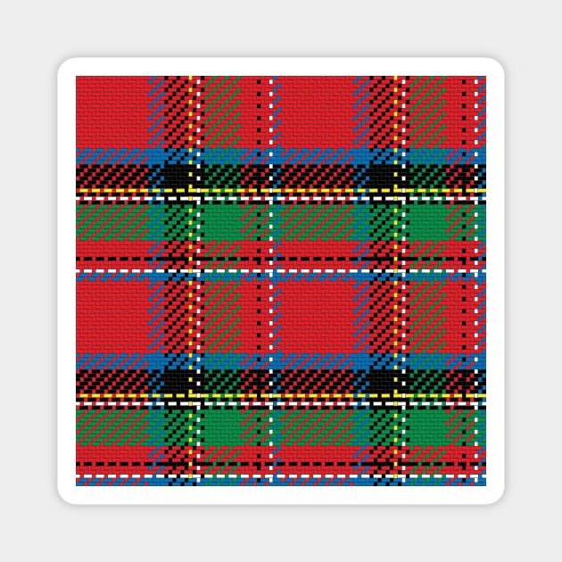 tartan Magnet by kavalenkava