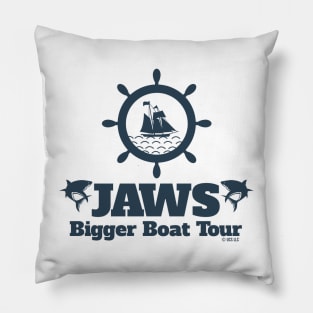 JAWS Movie Bigger Boat Tour Pillow