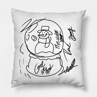 The winter drawing Pillow