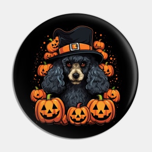 Poodle Halloween Pin