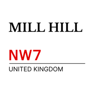 Postcode Mill Hill NW7 United Kingdom T-Shirt