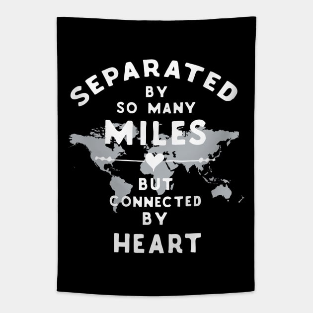 Separated by so many miles, but connected by heart Tapestry by LebensART