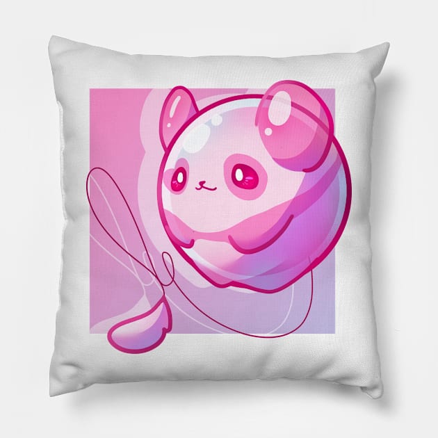 Panda Balloon Pillow by slushink
