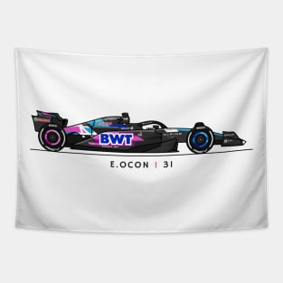 F1  Racing Esteban Ocon Alpine Fan shirt Tapestry