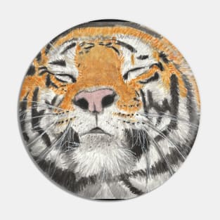 Tiger  cat face Pin