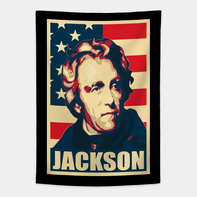 Andrew Jackson Tapestry by Nerd_art