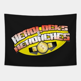 Headlocks and Headaches Logo Tapestry