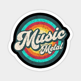 music in color circle Magnet