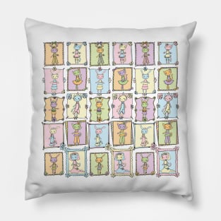 Dress Up Time Pattern Pillow