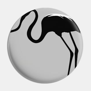 Flamingo Shadow Silhouette Anime Style Collection No. 136 Pin