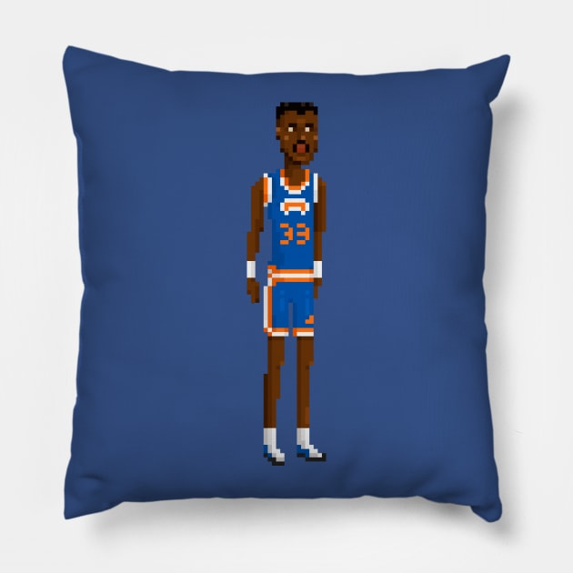 Patrick Ewing Pillow by PixelFaces