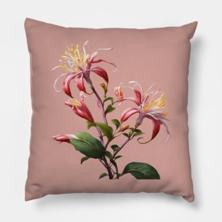 Honeysuckle Vine Artistic And Stylized Pillow