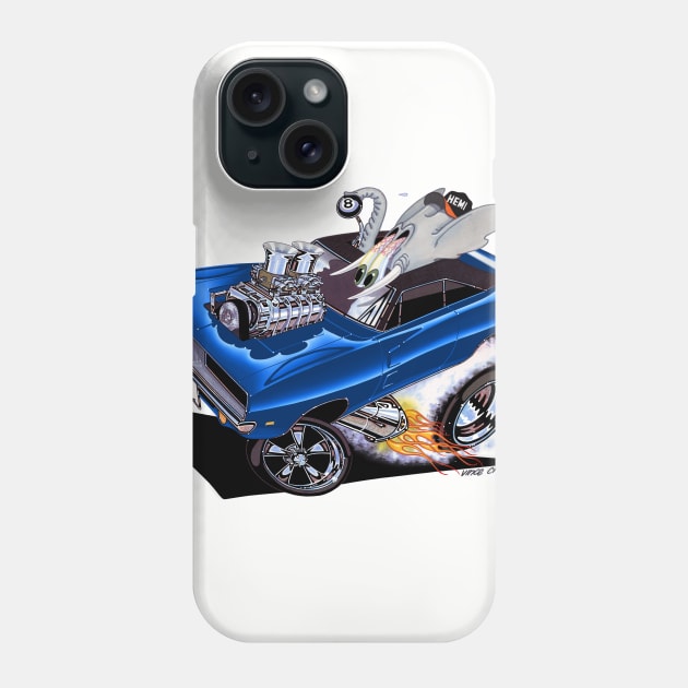 FULL CHARGE blue 69 Charger Phone Case by vincecrain