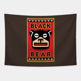 Big Black Bear Crest Tapestry