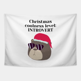 Introvert Christmas Coolness Tapestry