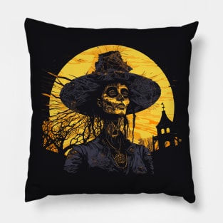 Southern Gothic Witch Voodoo Doctor Pillow