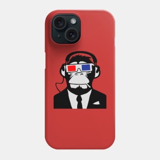 Urban Electro 3D Designs: Ape 3D Monkey Monkey Electro Club Headphones Headphone Motif Phone Case