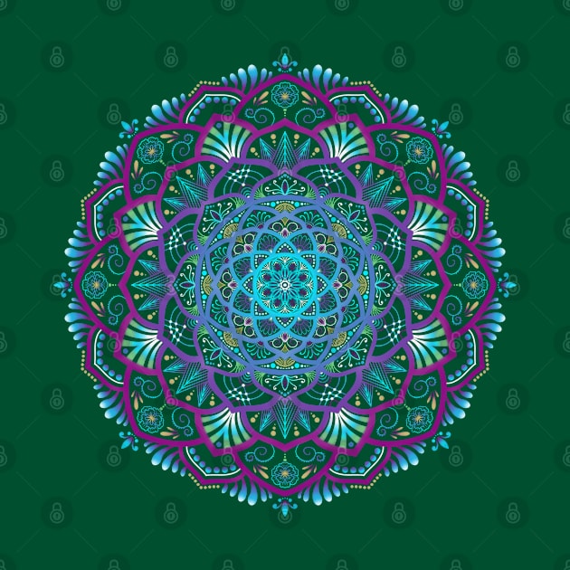 Glowing Mandala by SheaBondsArt