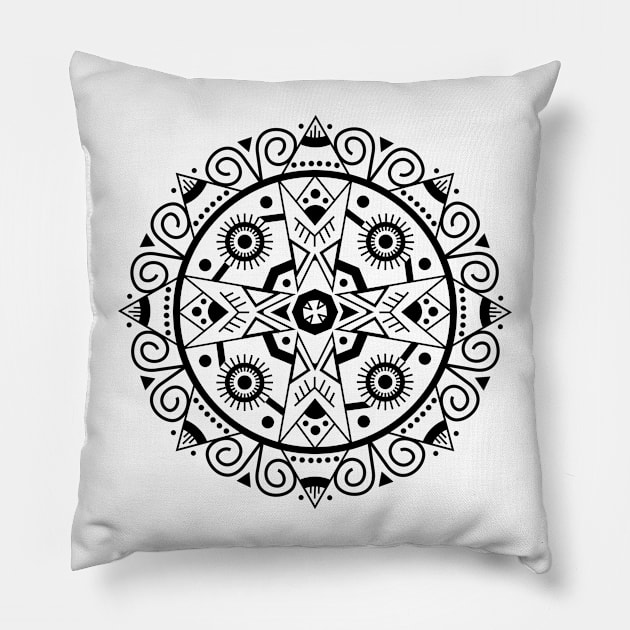 Mandala Pillow by ilhnklv