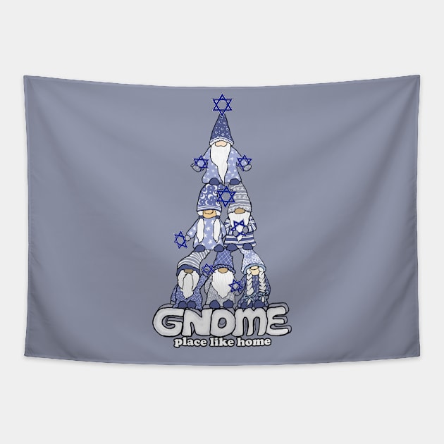 Gnome Place Like Home- Hanukkah Tapestry by BlueTiger