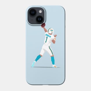 Tua Tagovailoa Miami Sports Art  iPhone Case for Sale by