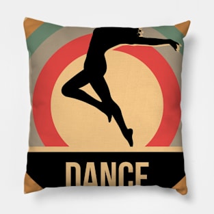 Retro Vintage Dancing Gift For Dancers Pillow