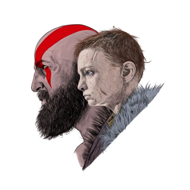 God of War: Kratos and Atreus by KregFranco