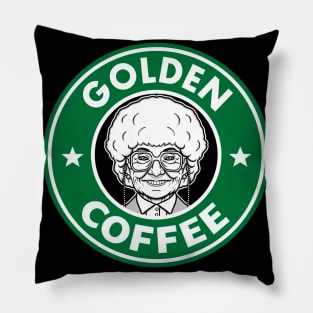 Golden Coffee Pillow