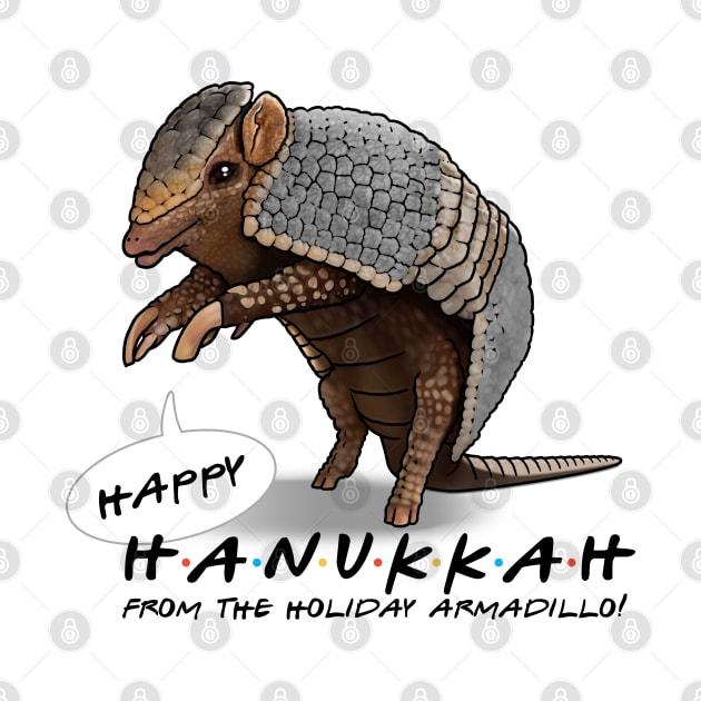 Happy Hanukkah from holiday armadillo by FbsArts