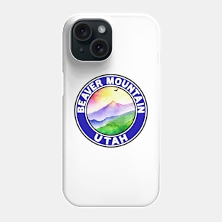 Skiing Beaver Mountain Utah Ski Mountain Phone Case