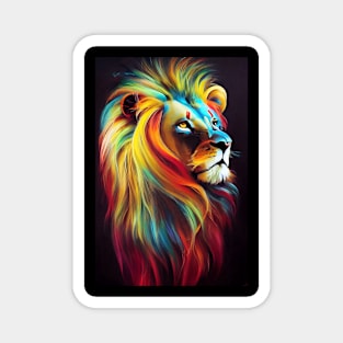 Lion  Animal Discovery Adventure Nature Planet Earth Paint Magnet