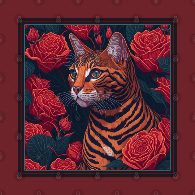 Вengal cat. Style vector (red version 2 bengal cat) by xlhombat