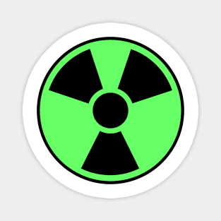 Nuclear radiation sign, nuclear warning symbol - radiation, energy, atomic power Magnet