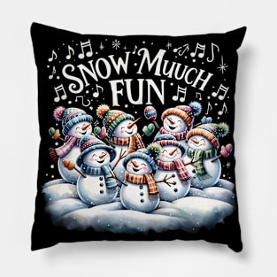 Dancing Snowmen Pillow