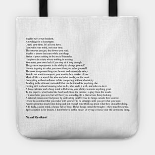 Naval Ravikant Quotes Tote