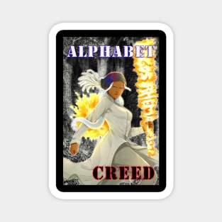 Dark Forrest Alphabet Creed Magnet