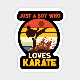 sunset karate design Magnet