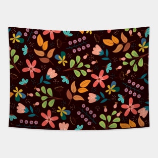 Flowers pattern colorful roses - cute beautiful flower mask- flower bloom Tapestry