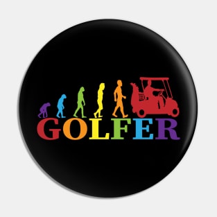 Golfer Evolution -  Golfer Gift Pin