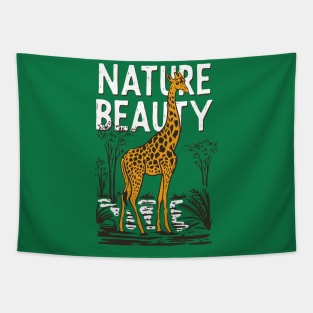 Nature Beauty Giraffe Tapestry