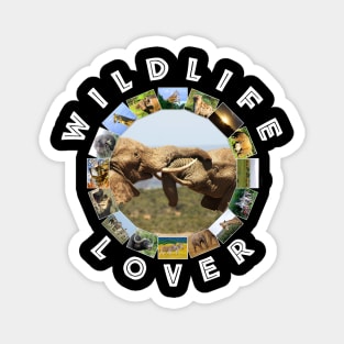 Wildlife Lover Elephant Tussle Magnet