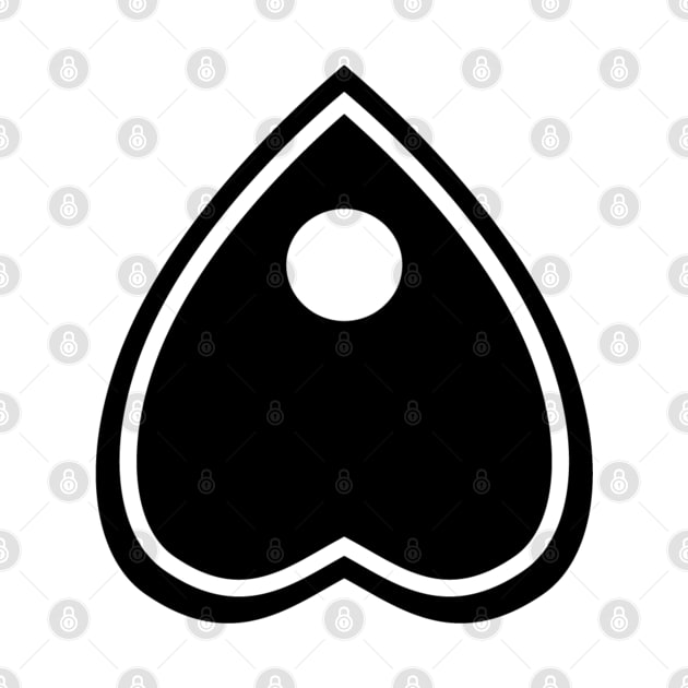 Allover Planchette Pattern - Black on Gray by AliceQuinn