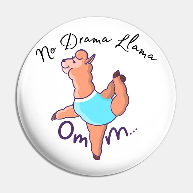 No Drama Llama Pin by Gifts of Recovery