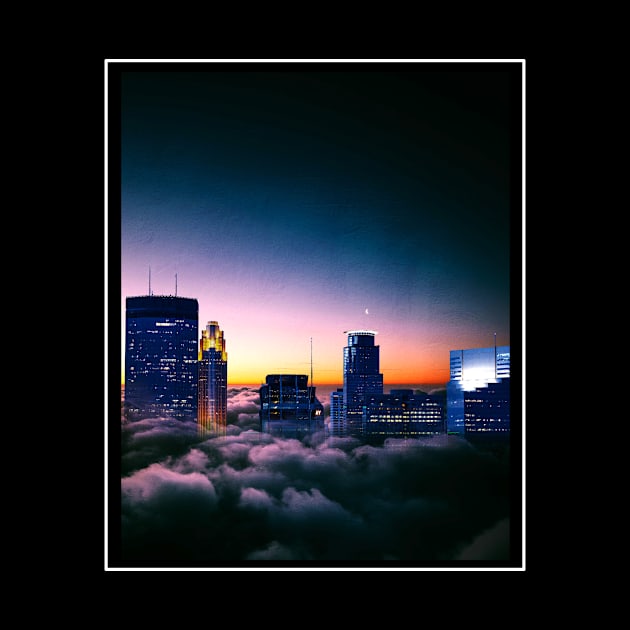 Minneapolis Skyline in the Sky by tonylonder