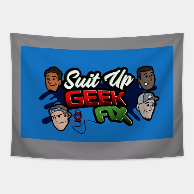 Suit Up Geek Fix Tapestry by The Painted Lines