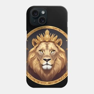 Regal Lion with Crown no.9 Phone Case