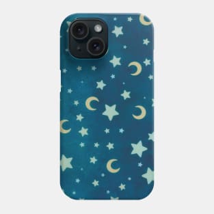 Cute moon and stars pattern Phone Case